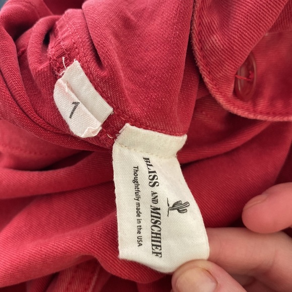 Bliss and Mischief Red Jumpsuit / size 1 - Picture 10 of 10